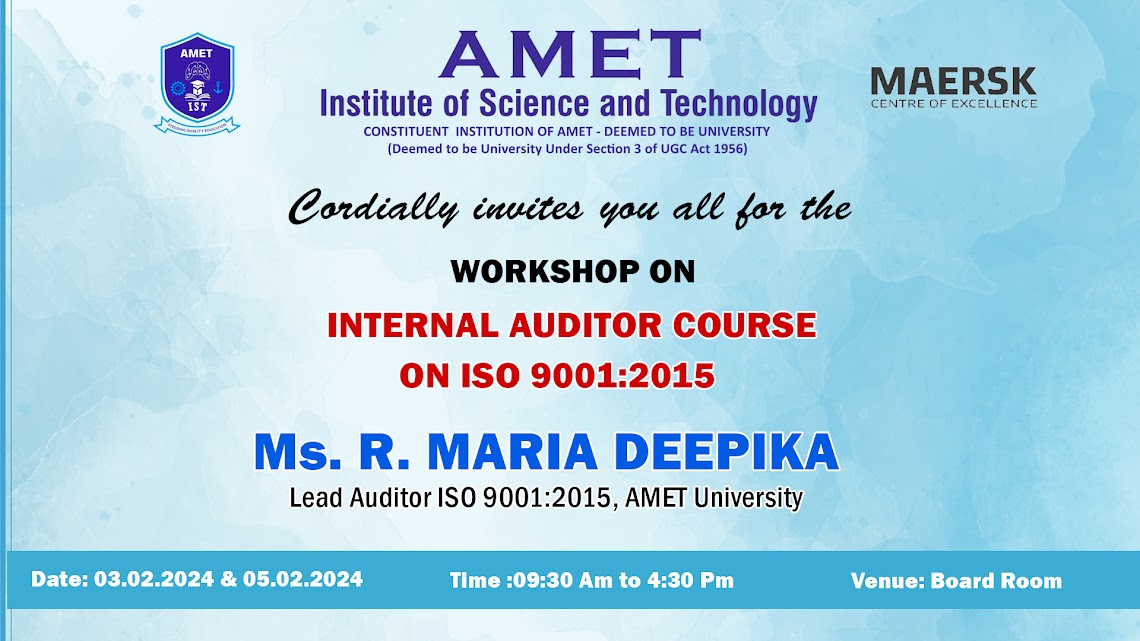 ISO Internal Auditor Course